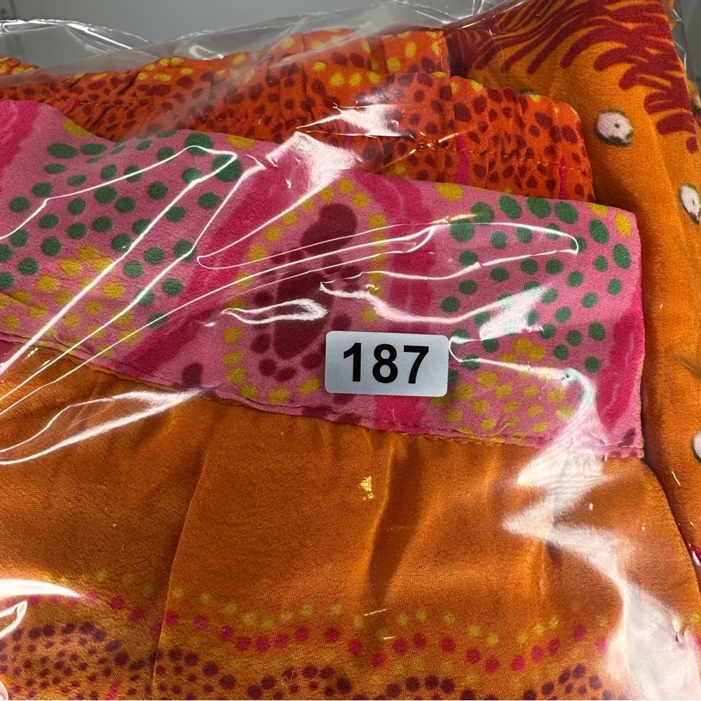 NEW FARM RIO Mixed Scarves Midi Skirt In Multicolor Size Medium - Picture 16 of 16